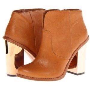 Tan/Rose Gold Raylin bootie by Kristin Cavallari